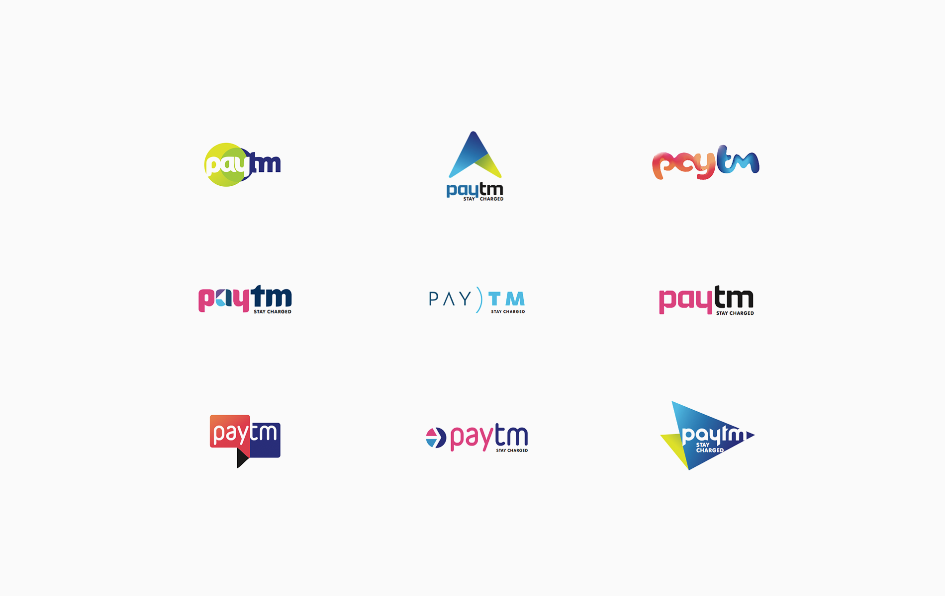 Paytm Logo Options created by Liquid Designs