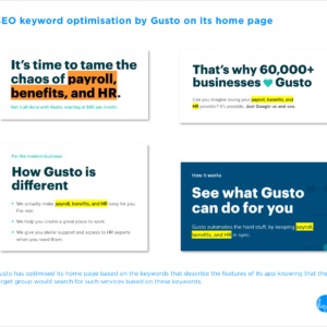 Conversions on home page Gusto SEO Optimisation