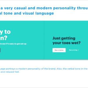 Conversions on home page Gusto Visual Language and Verbal Tone